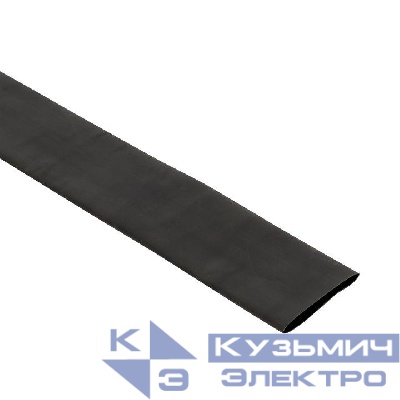 Трубка термоусадочная ТУТк с клеевым слоем нг 50/17 черн. 1м (уп.10м) PROxima EKF tut-k50-b