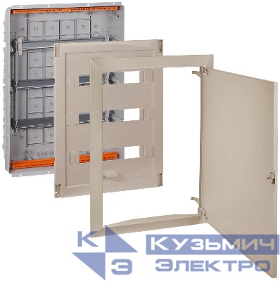 Щит СП 54мод. Тусо 686х518х125мм с метал. дверцей беж. Ruvinil 68154МБЖ