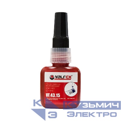 Клей-герметик анаэробный тюбик (15мл) (демонтаж с усилием) (144/24) син. VALFEX VF.43.15