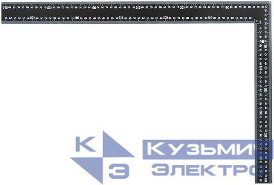 Угольник столярный 400х600мм цельнометал. крашеная шкала КУРС 19620