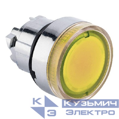 Механизм кнопки исполнительный XB4 желт. плоский возвратный без фиксации с подсветкой PROxima EKF XB4BW-Y