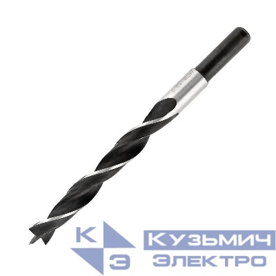 Сверло по дереву 12х150мм цилиндрический хвостовик Kranz KR-91-0740