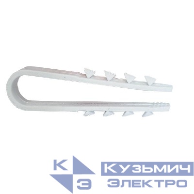 Дюбель-хомут d5-10мм бел. (уп.100шт) Урал Пак АЭ-5059010-100