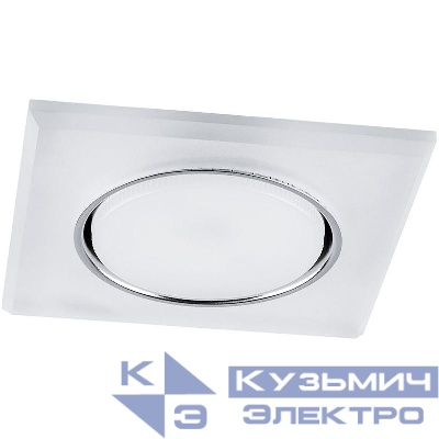 Светильник CD5022 15Вт GX53 встраив. без лампы со светодиод. подсветкой 20LEDх2835 SMD 4000К с драйвером в комплекте бел. матов. FERON 32661