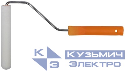 Валик велюровый "мини" диам. 15/23мм ворс 4мм длина ручки 300мм 150мм FIT 02654