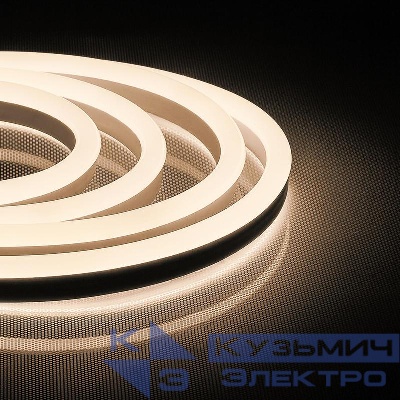 Лента светодиодная LS721 144SMD(2835)/м 12Вт/м 220В IP67 3000К с 1 сетевым шнуром 1 заглушкой 1 коннектором в комплекте (уп.50м) FERON 32711