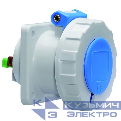 Розетка встраиваемая 16А 3п 2P+PE 6ч 230В IP67 75х75 Quick Connect Bals 13734