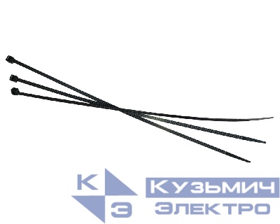 Стяжка нейлоновая 250*3,6 / 100 шт / светостойкая (черная), NETKO Optima "SZ"