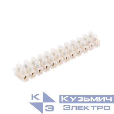 Колодка клеммная полипропилен КВ-10 (10А 400В 4-10кв.мм) (уп.10шт) Rexant 07-5010