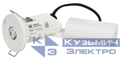 Светильник светодиодный ДПА 060 IP20 3ч аварийный непостоянного действия IEK LDPA0-060-3-20-K01
