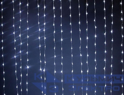 Гирлянда "Занавес-водопад" LDCL300C-W 300 бел. светодиодов 1.5х2.2м внутр. SHLights 4690601043610