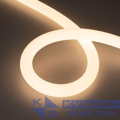 Лента светодиодная MOONLIGHT-SIDE-FP-X1088-D25mm 24V Warm 3000К 20Вт/м IP65 wire x1 боков. вывод кабеля герметичная (уп.5м) Arlight 038868