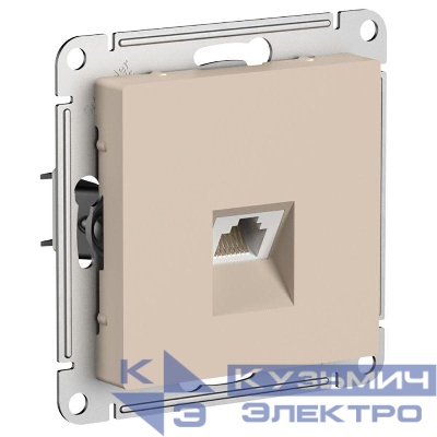 Розетка компьютерная AtlasDesign RJ45 кат.5E механизм песочн. SE ATN001283