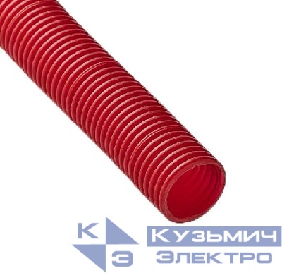 Труба гофрированная ПНД d63мм для МПТ красн. (уп.15м) Ruvinil 26300К
