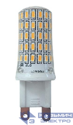 Лампа светодиодная PLED-G9 7Вт капсульная 4000К нейтр. бел. G9 400лм 220В JazzWay 1039095B
