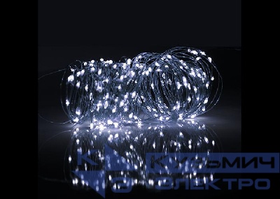 Светильник светодиодный садовый SLR-G03-100W нить 100LED холод. бел. на солнечн. батарее ФАZА 5033313