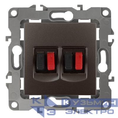 Розетка аудио 2мод. 12-3112-13 бронза ЭРА Б0027468