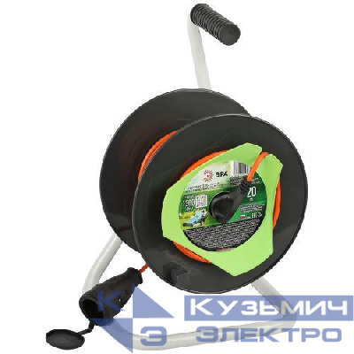 Удлинитель на катушке 1х20м с заземл. RP-1e-3х0.75-20m ПВС 3х0.75 Эра Б0059773
