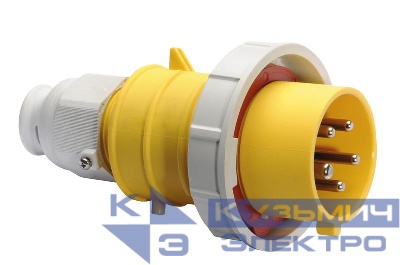 Вилка кабельная 32А 5п 3P+N+PE 4ч 110В IP67 Bals 21413