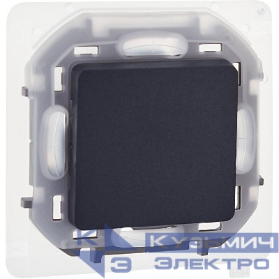 Переключатель 1-кл. Inspiria 10А IP44 250В 10AX механизм антрацит IEK 673673