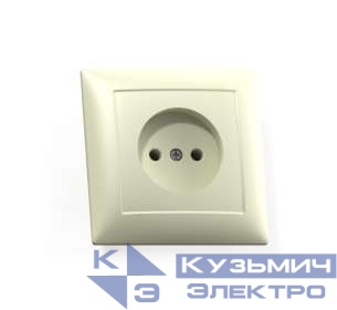 Розетка 1-м СП Селена РС16-369 16А IP20 сл. кость Кунцево 8145