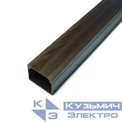 Кабель-канал 40х25 L2000 с двойн. замком пластик венге Урал Пак КК-4840025-032