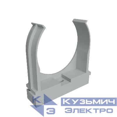 Крепеж-клипса для труб d50мм прямой монтаж сер. (уп.20шт) КМ LO67235