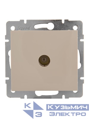 Розетка телевизионная оконечная TV Rain механизм крем. LEZARD 703-0388-130