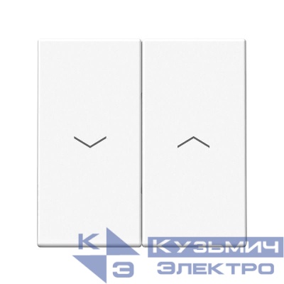 Выключатель для жалюзи 2-кл. ArtGallery 2х (сх. 4) 10А быстрозажим. клем. механизм бел. SE GAL000119S