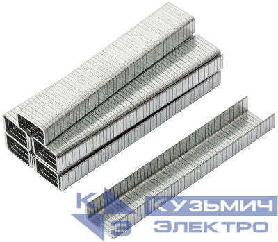 Скоба для степлера закален. прямоугол. 10.6х1.2мм 6мм тип 140 широкая (уп.500шт) FIT 31206