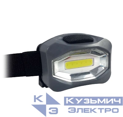 Фонарь светодиодный налобный компактный 3Вт COB КОСМОС KOC-H101-COB