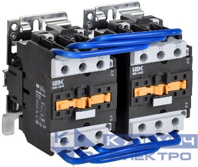 Контактор КМИ-46532 реверс 65А 230В/АС3 2НО 2НЗ KARAT IEK KKM43-065-230-22-1