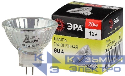 Лампа галогенная GU4-MR11-20W-12V-30Cl ЭРА C0027361
