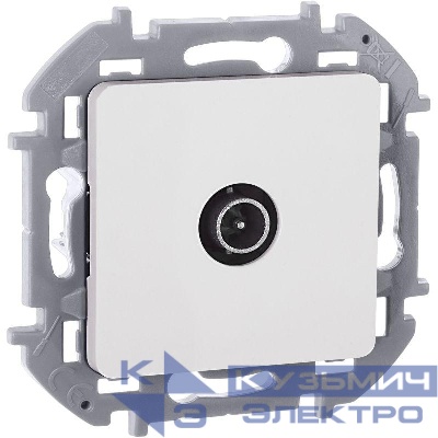 Розетка телевизионная оконечная TV Inspiria 10дБ 5-862мГц механизм бел. IEK 673870