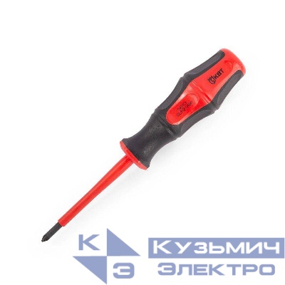 Отвертка диэлектрическая "Профи" PZ/FL1х80 КВТ 79778