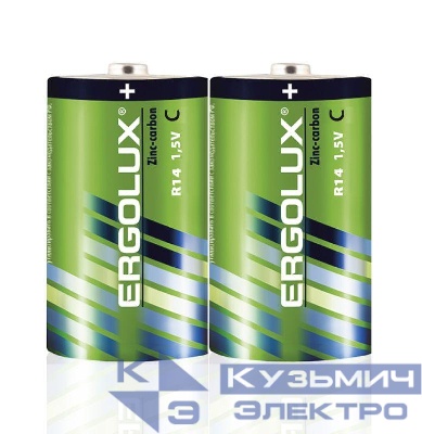 Элемент питания солевой C/R14 1.5В SR2 (блист.2шт) Ergolux 14335