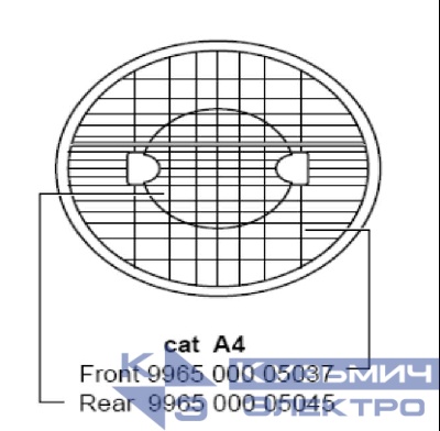 Аксессуар MVF403 FRONT REFLECTOR ASSY CAT A4 PHILIPS 996500005037