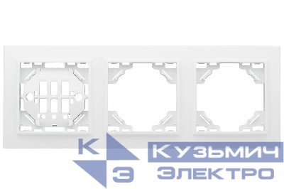 Рамка 3-м Минск горизонтальная бел. Basic EKF ERM-G-303-10