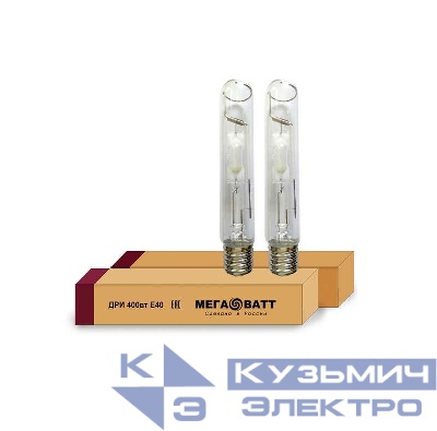 Лампа газоразрядная металлогалогенная ДРИ 400/4000К E40 (25) МЕГАВАТТ 02973
