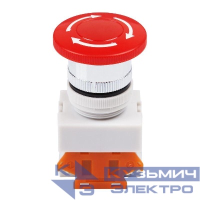 Выключатель-кнопка 10А d22 аварийная остановка красн. Rexant 36-3553