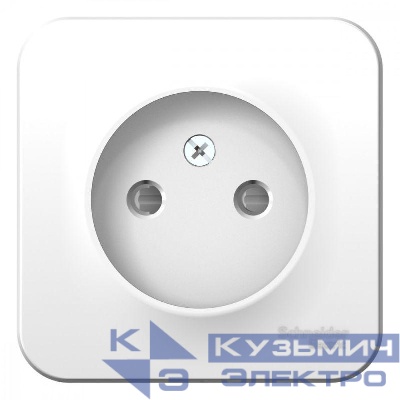 Розетка 1-м ОП Blanca 16А IP20 250В без заземл. защ. шторки с изолир. пластиной бел. SE BLNRA001111