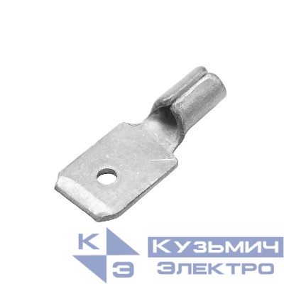 Наконечник без изоляции "вилка" 1.5-2.5кв.мм 4.8х0.8мм (уп.100шт) DKC 2B32