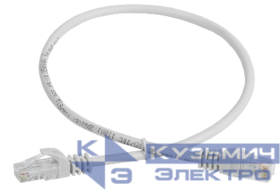 Патч-корд кат.5E UTP 1м сер. GENERICA PC01-C5EU-1M-G