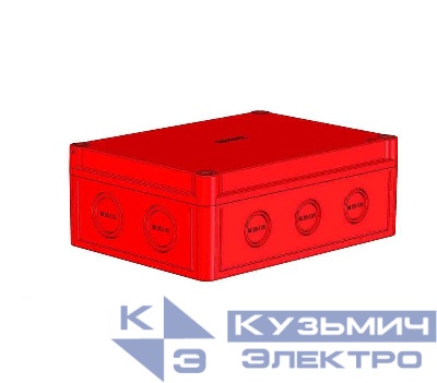 Коробка ПК низкая крышка красн. пуст. HEGEL КР2802-740