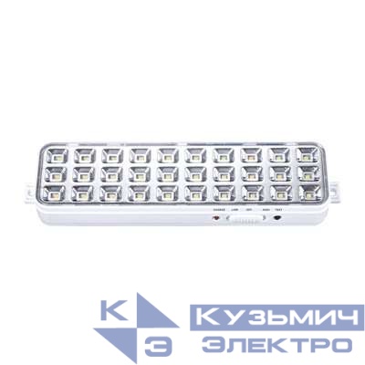 Светильник светодиодный СБА 1098-30AC/DC 30 LED 1.2А.ч lithium battery AC/DC аварийный IN HOME 4690612029498