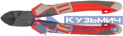 Бокорезы "Эталон" CrV сталь ребра жесткости на губках тефлоновое покрытие 3К прорезин. ручки 180мм FIT 50692