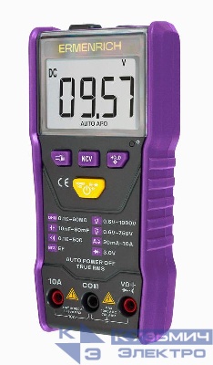 Мультиметр цифровой Zing TC20 фиолет. Ermenrich 83844