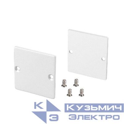 Заглушка SL-LINE-3638-LW WHITE глухая метал. (уп.2шт) Arlight 040252(1)