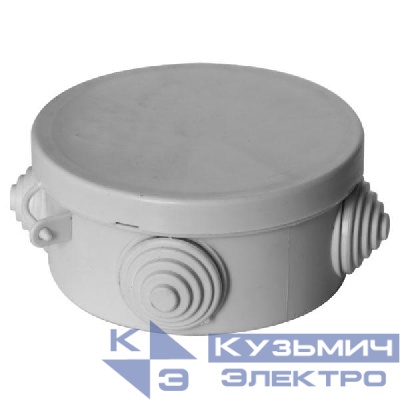 Коробка распаячная ОП 85х40мм с гермовводами сер. Урал Пак КО-51007085-120