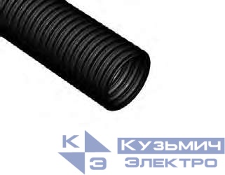 Труба гофрированная ПНД легкая d40мм с протяжкой черн. (уп.15м) Ruvinil 24001
